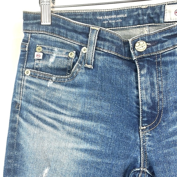 AG Adriano Goldschmied The Legging Ankle 14 Years Radiant Blue Step-Hem Jeans - Picture 4 of 12
